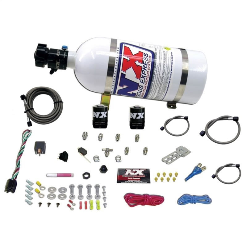 Nitrous Express All Sport Compact EFI Single Nozzle Nitrous Kit (35-50-75HP) w/10lb Bottle Main image