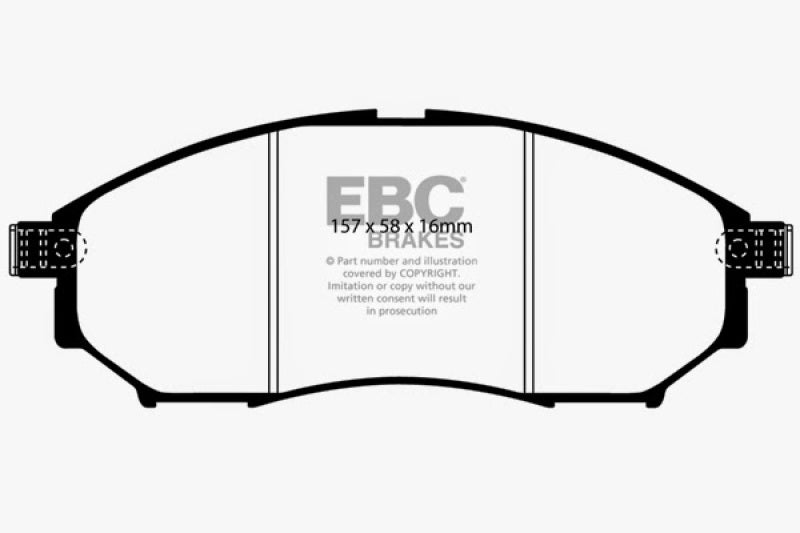 EBC 05-08 Infiniti G35 3.5 2WD Bluestuff Front Brake Pads (view 3)