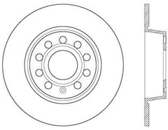 StopTech 06-10 Audi A3/08-10 TT / 06-09 VW GTI Mk V Cryo-Stop Right Rear Slotted Rotor