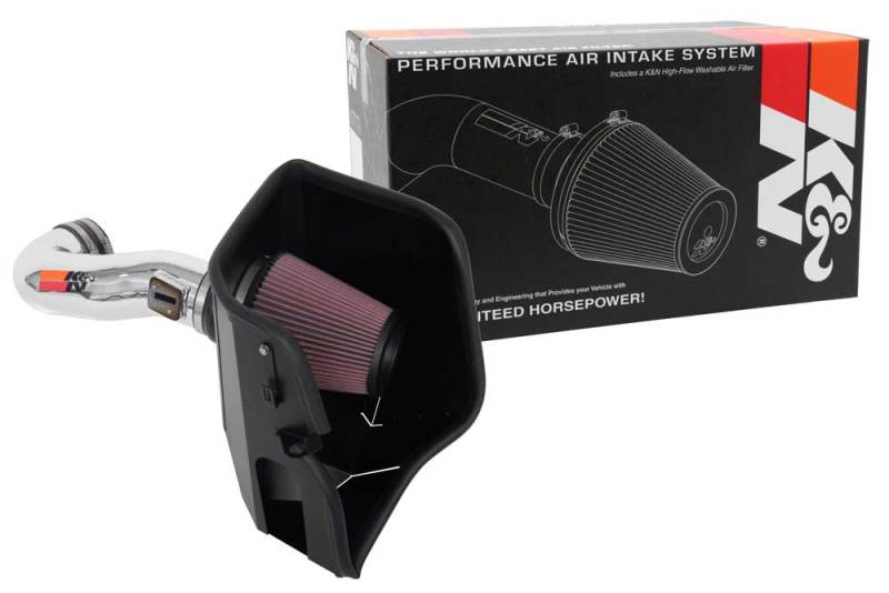 K&N 2019 Chevy Silverado / GMC Sierra 1500 V8-5.3/6.2L Performance Air Intake Kit (view 10)