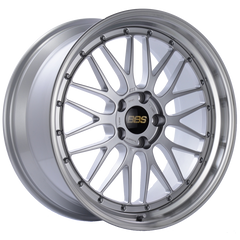 BBS LM 20x9.5 5x120 ET37 Diamond Silver Center Diamond Cut Lip Wheel -82mm PFS/Clip Required