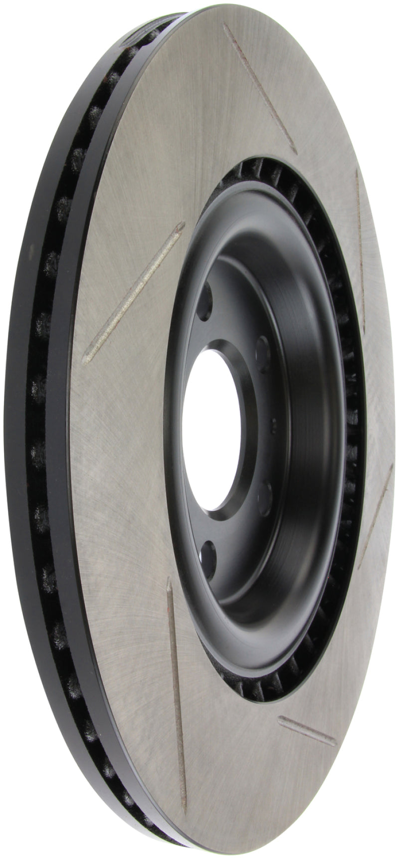 StopTech Power Slot 12-13 Audi A6 Quattro/11-12 A7 Quattro / 10-13 S4 Rear Right Slotted Rotor (view 2)