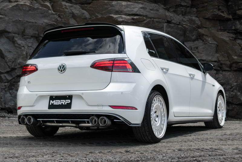 MBRP 15-19 VW Golf R MK7/MK7.5 3in T304 Cat Back Exhaust w/ Carbon Fiber Tips (view 7)
