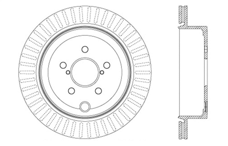 StopTech Slotted & Drilled Sport Brake Rotor (view 3)
