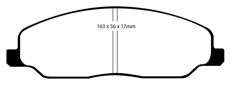 EBC 05-10 Ford Mustang 4.0 Bluestuff Front Brake Pads (view 2)