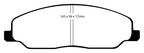 EBC 05-10 Ford Mustang 4.0 Bluestuff Front Brake Pads (view 2)