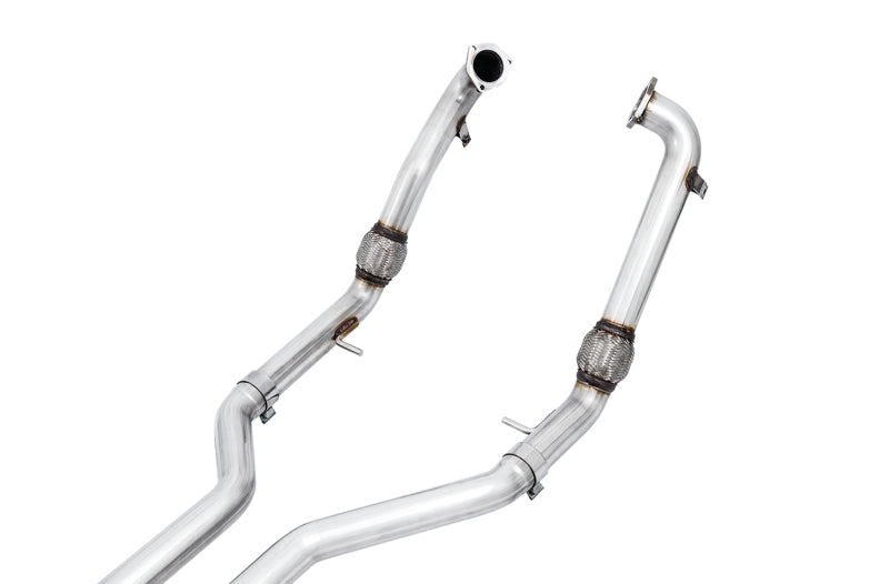 AWE Tuning Audi B9 S4 Track Edition Exhaust - Non-Resonated (Black 102mm Tips) (view 5)