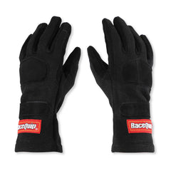 RaceQuip Black 2-Layer SFI-5 Glove - Medium