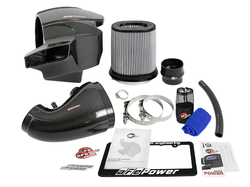 aFe Momentum Carbon Fiber CAIS w/ Pro Dry S Filter 12-19 Jeep Grand Cherokee SRT8 (WK2) V8-6.4L (view 5)