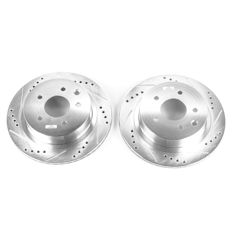 Power Stop 03-05 Infiniti G35 Rear Evolution Drilled & Slotted Rotors - Pair Main image