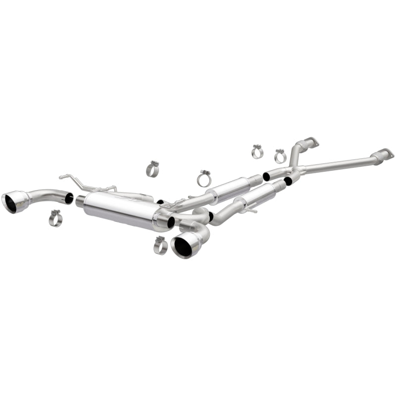 MagnaFlow Cat-Back 09-17 Nissan 370Z V6 3.7L Street Series SS 2.25in Dual Split Rear Exit Exhaust Main image