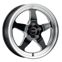 Weld 17x10 Ventura Drag 5x114.3 ET49 BS 7.42 Gloss BLK MIL DIA 78.1