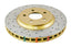 DBA 05-10 Mustang GT/ 11+ V6 Front Drilled & Slotted 4000 Series Rotor