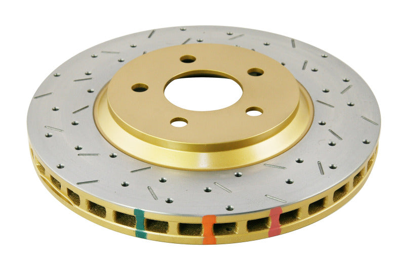 DBA 05-10 Mustang GT/ 11+ V6 Front Drilled & Slotted 4000 Series Rotor Main image
