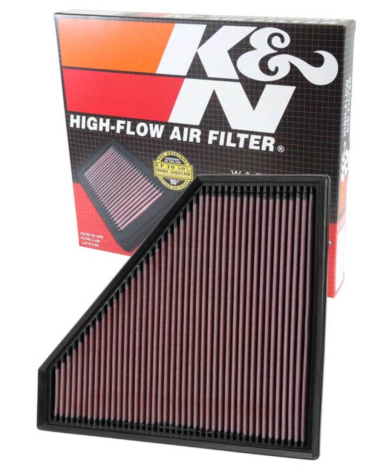 K&N Replacement Panel Air Filter 12.313in OS L x 10.313in OS W x 1.188in H for 13-14 Cadillac ATS (view 12)