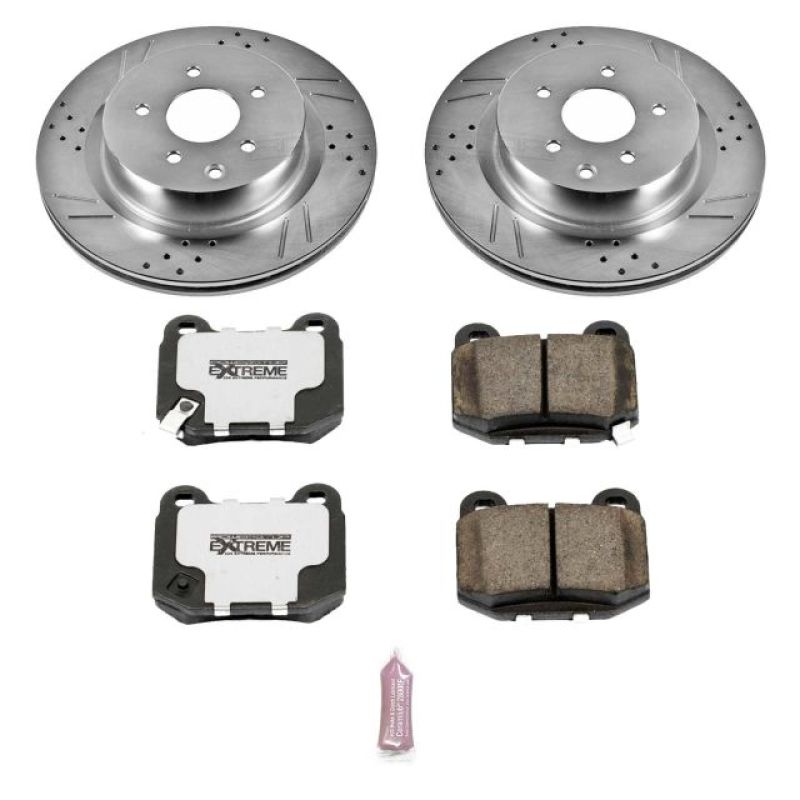 Power Stop 03-04 Infiniti G35 Rear Z26 Street Warrior Brake Kit Main image