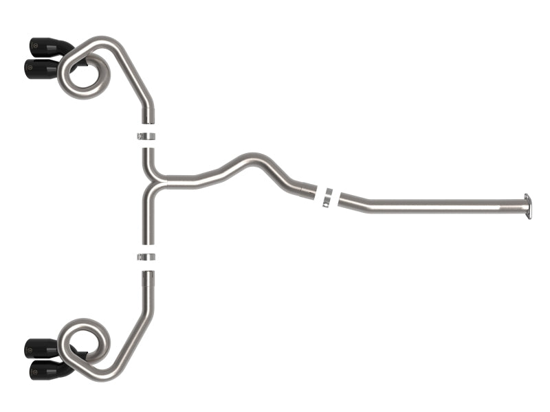 aFe POWER Takeda 3in to 2-1/2in 304 SS Cat-Back Exhaust w/ Black Tips 22-23 Subaru WRX H4-2.4L (t) (view 5)