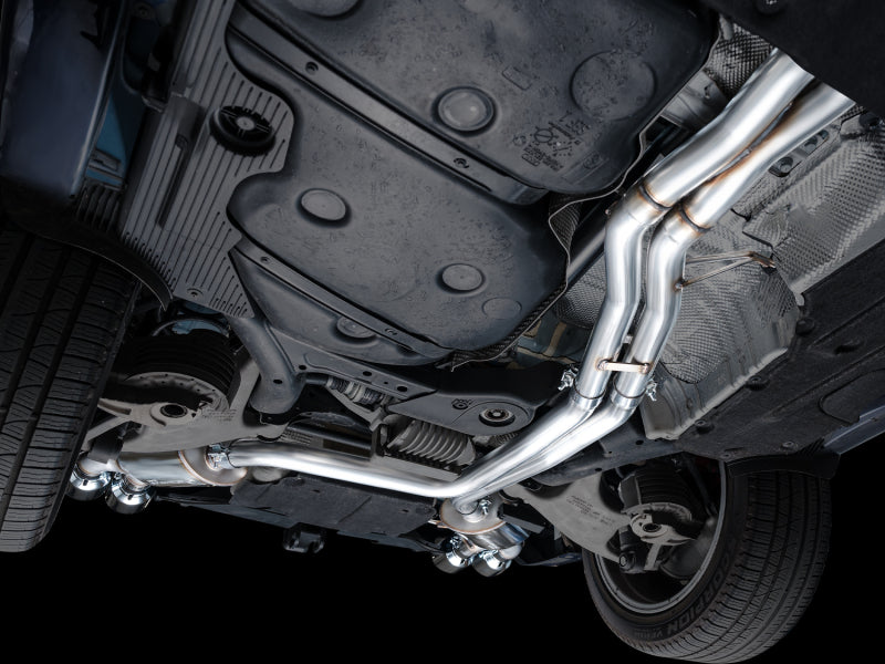 AWE Tuning 2022+ Porsche Macan 2.9TT Touring Edition Cat-Back Exhaust w/ Chrome Silver Tips (view 6)