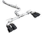 AWE Tuning MK8 Volkswagen Golf R 3in Track Edition Quad Exhaust - Diamond Black Tips (view 13)