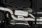 MBRP 2022 Volkswagen Golf R MK8 T304 Stainless Steel 3in Cat-Back, Quad Rear Exit- Carbon Fiber Tip (view 2)