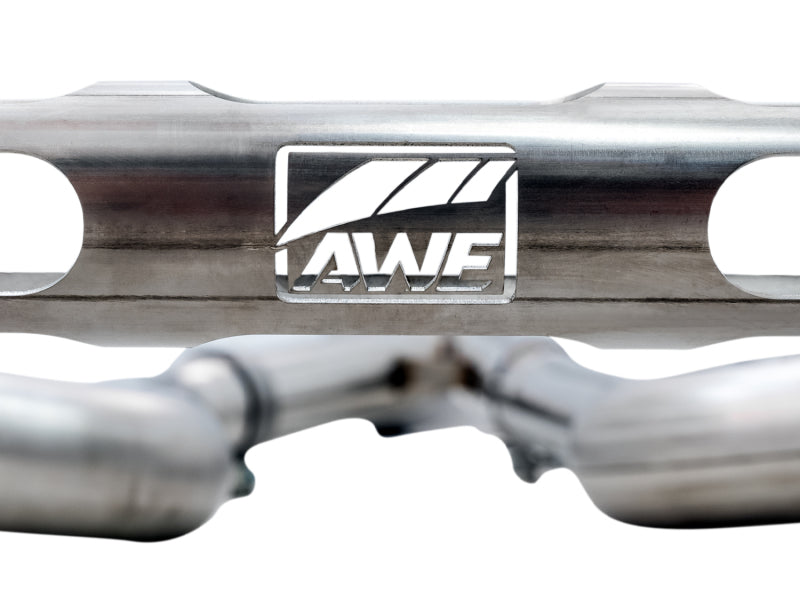 AWE Tuning BMW F8X M3/M4 Track Edition Cat-Back Exhaust - Diamond Black Tips (view 8)