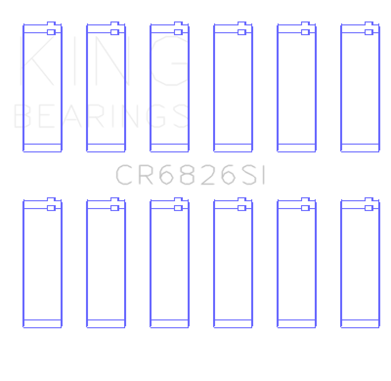 King Engine Bearings Holden 175/190 3.6L Connecting Rod Bearing Set (view 3)