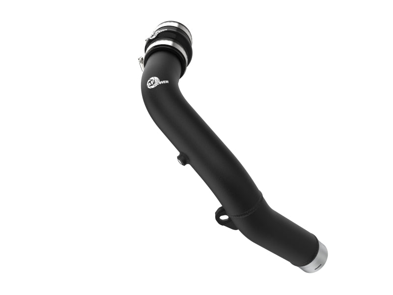 aFe BladeRunner 2-1/2 IN Aluminum Hot Charge Pipe Black 22-23 Subaru WRX H4-2.4L (t) Main image