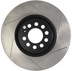 StopTech Power Slot 3/99-06 Audi TT/00-06 TT Quattro / 03-05 VW Golf GTi Left Front Slotted Rotor (view 5)