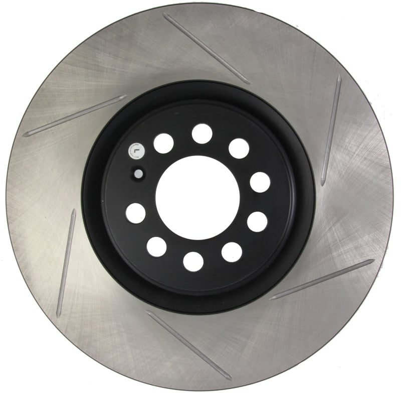 StopTech Power Slot 3/99-06 Audi TT/00-06 TT Quattro / 03-05 VW Golf GTi Left Front Slotted Rotor (view 5)