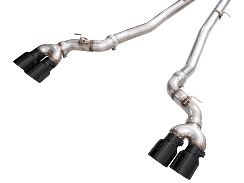 AWE Tuning BMW G90/G99 M5 Track Edition Cat-Back Exhaust - Diamond Black Tips (view 21)