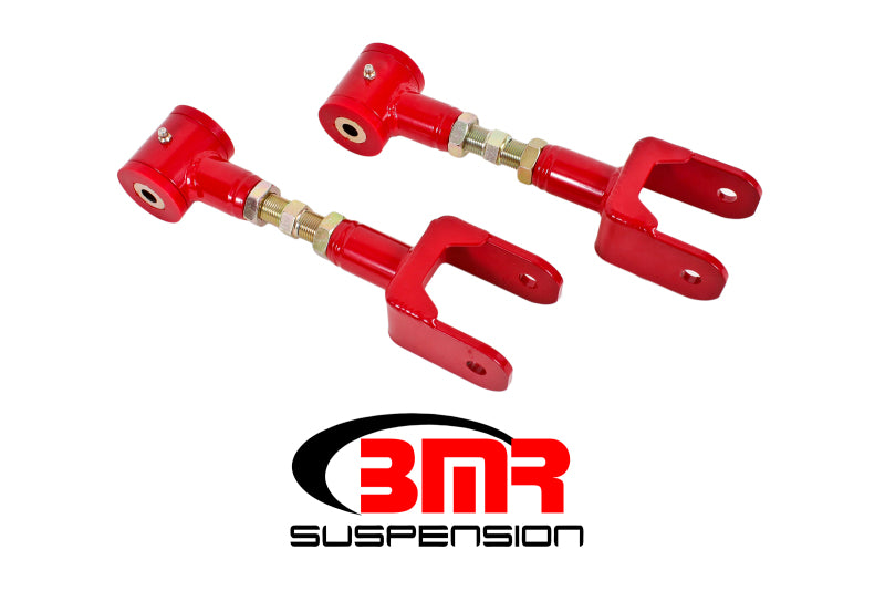 BMR 79-04 Fox Mustang Upper Control Arms On-Car Adj. (Polyurethane) - Red Main image