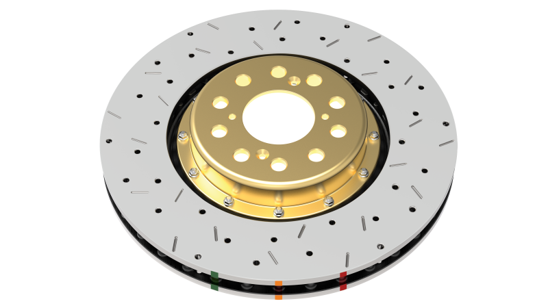 DBA 2004 WRX STi (5x100) Front Cross Drilled & Slotted 5000 Series Replacement Rotor Rings (view 3)