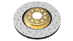 DBA 00-05 Mitsubishi Evo 5/6/7/8 / 06-08 Evo 9 Black Front Drilled & Slotted 5000 Series