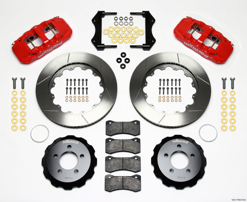 Wilwood AERO6 Front Hat Kit 14.25 Red 2006-10 Magnum/Challenger/Charger/300C Main image
