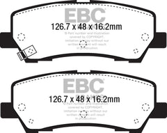 EBC 15+ Ford Mustang 2.3 Turbo Performance Pkg Redstuff Rear Brake Pads