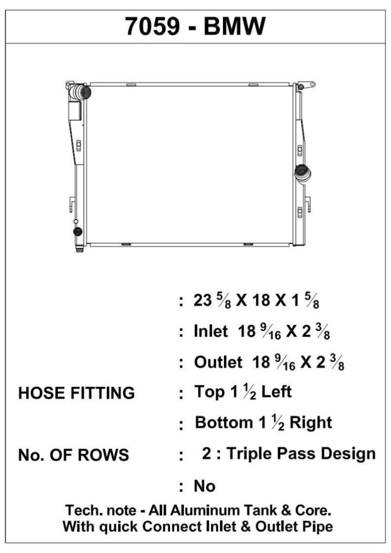 CSF 07-13 BMW M3 (E9X) Triple Pass Radiator (view 3)