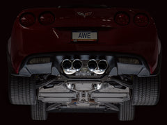 AWE Tuning 05-07 C6 Chevrolet Corvette 6.0L Touring Edition Axle-Back Exhaust w/ Chrome Silver Tips