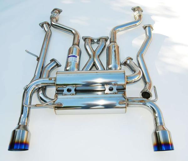 Invidia 02-08 Nissan 350z Gemini Single Layer Titanium Tip Cat-back Exhaust (view 2)