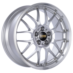 BBS RS-GT 19x9.5 5x120 ET40 CB72.5 Diamond Silver Center Diamond-Cut Rim Wheel - PFS/Clip Req