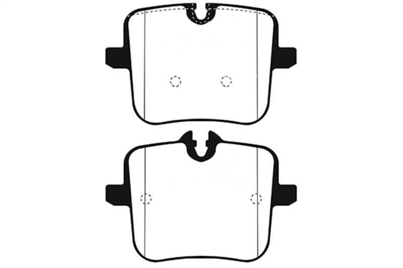 EBC 2018+ BMW M5 4.4TT (F90) Redstuff Rear Brake Pads (view 2)