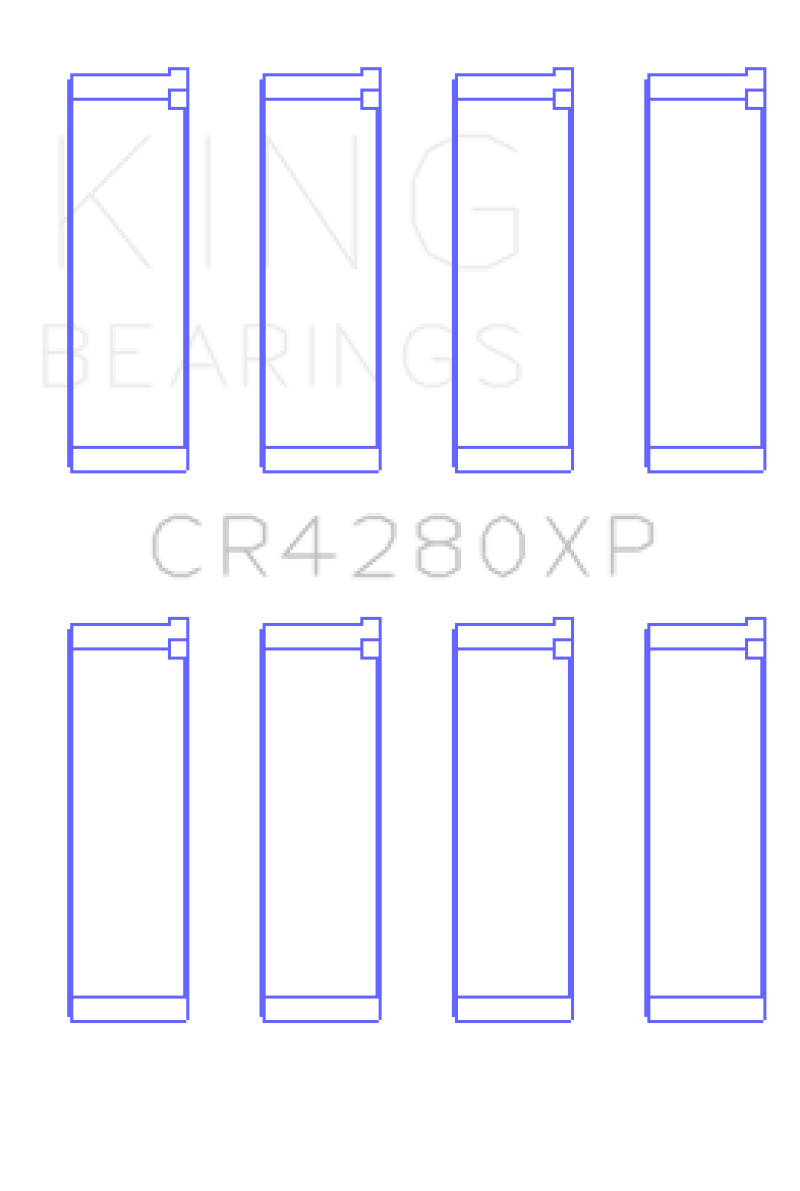 King Engine Bearings Subaru WRX/STi EJ20/EJ22/EJ25 48mm Rod (Size +.025) Performance Rod Bearing Set (view 3)