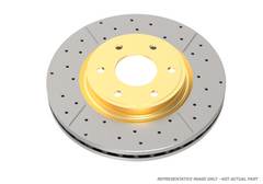 DBA 06-12 Chevrolet Corvette Z06 Rear Drilled & Slotted Street Series Rotor