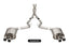 Corsa 2015-2020 Ford Mustang GT350/R 5.2L V8 Dual Rear Cat-Back- Stainless Dual Rear Exit