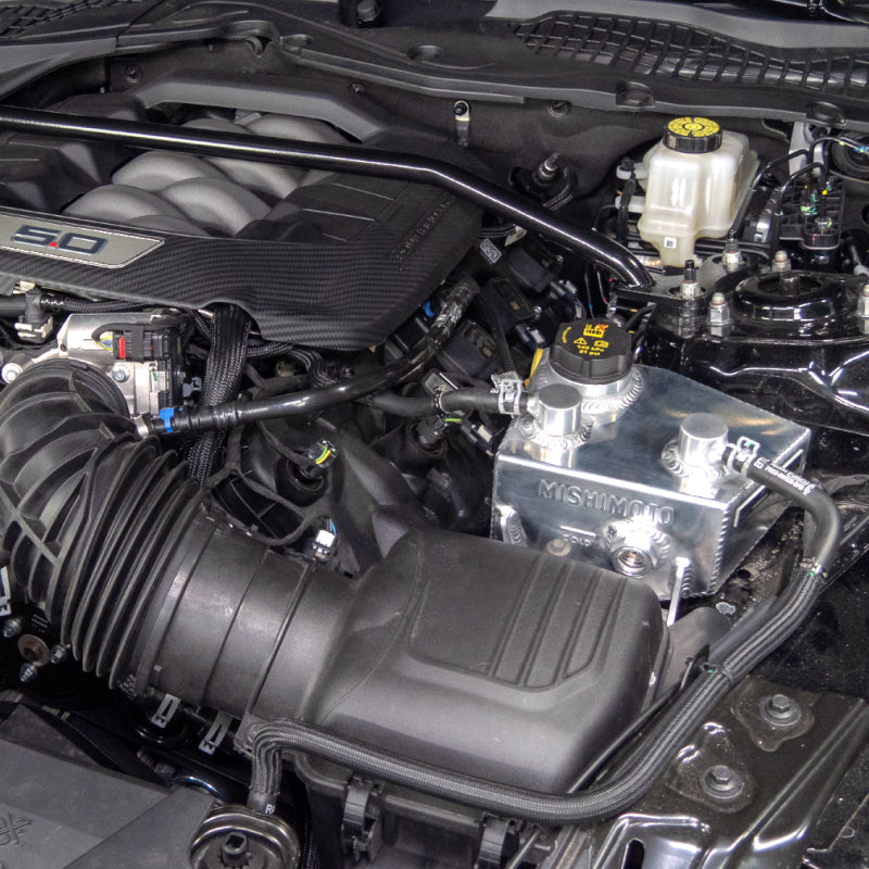 Mishimoto 2024+ Ford Mustang V8/2.3L EcoBoost Expansion Tank - Polished (view 6)
