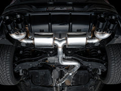 AWE Tuning MK8 Volkswagen Golf R 3in Touring Edition Quad Exhaust - Diamond Black Tips