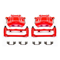 Power Stop 2012 Chrysler 300 Front Red Calipers w/Brackets - Pair
