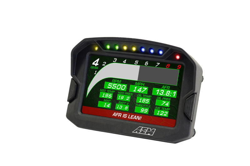 AEM CD-5LG Carbon Logging Digital Dash Display w/ Internal 10Hz GPS & Antenna (view 13)