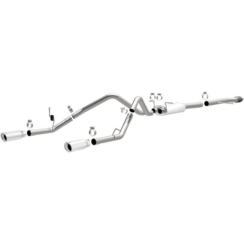 Magnaflow 14 Chevy Silverado V8 5.3L CC/EC Cab Dual Split Rear Exit Stainless Cat Back Perf Exhaust Secondary image