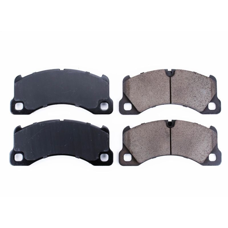 Power Stop 2008 Porsche Cayenne Front Z17 Evolution Ceramic Brake Pads w/Hardware Main image