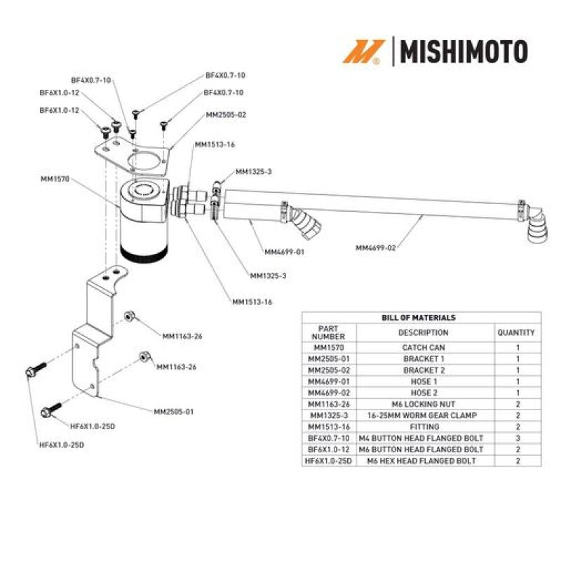 Mishimoto 2024+ Ford Mustang V8 Oil Catch Can - PCV Side (view 4)